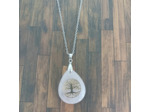 Pendentif quartz rose arbre de vie