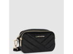 Lancaster Velvet Matelassé Pochette Porté Travers 518-014 Noir