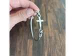 Bracelet homme croix en acier inoxydable