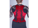 Corset bretelle velours et cristaux swarovski
