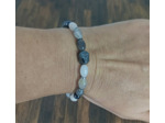 Bracelet labradorite/quartz rose/hématite