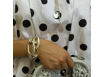 Collier long en Plaqué Argent Scudo
