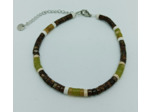 Bracelet jade/bronzite