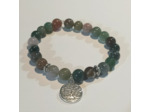 Bracelet agate indienne arbre de vie