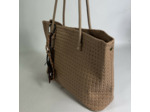 Farfouillette Sac Shopping Tressé Avec Porte-Clés Amovibles Taupe