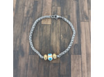 Bracelet œil porte bonheur en acier inoxydable argenté/doré