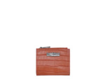 Longchamp Roseau Style Croco Portefeuille Corail