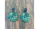 Boucles d'oreilles tendance botanique Vert