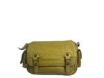 Biba Gardner Sac Bandoulière En Cuir Lavé & Détails Léopards GAD4L Amarillo