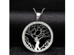 Collier arbre de vie femme en acier inoxydable