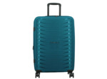 Jump Inlu Valise Rigide Extensible 4 Roues Tsa 68Cm Bleu Pétrole