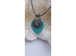 Pendentif amazonite et rubis argent 925 olpa2033/2034