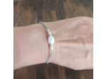Bracelet perles d'eau douce et acier inoxydable