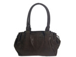 Farfouillette Sac Shopping Effet Brillant Moka