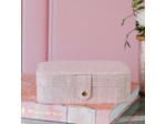 Maison Scarlett Brigitte Boite A Bijoux De Voyage En Lin Rose