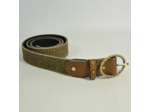 Mila Louise Pale PA  Ceinture Cuir Velours Léopard Ajustable TU Ocre