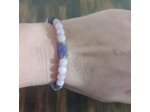 Bracelet Améthyste/Quartz rose/Hématite