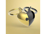 Metalmorphose Porte-clés Cœur à partager