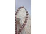 Collier rhodonite fermoir argent 925 olpa1877/1878