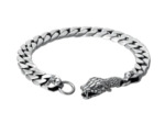 Bracelet  homme en acier inoxydable serpent