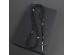 Chapelet pierre de lave/œil de tigre/hématite