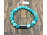 Bracelet "Love" Jade bleu