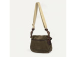 Bleu de Chauffe Sac Musette XS Cuir Velours Musk