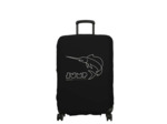 Jump Housse Extensible Pour Valise Taille M En Spandex Noir