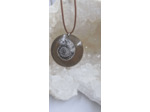 Pendentif hamonite fossile avec cordon olpa2428