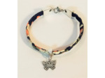 Bracelet liberty argenté/papillon