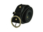 Mila Louise Pale V Ceinture Cuir Velours Ajustable Taille L Noir