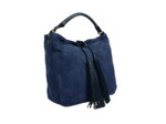 Berthille Hermine Sac Shopping Cuir Nubuck Marine