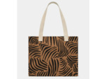 Hindbag Claude Grand Sac Cabas En Coton Bio Zèbre Cannelle