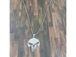 Collier homme tête de mort en acier inoxydable