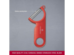 Victorinox 7.6073 Rasoir Légume 30 x 5 x 5 cm Rouge