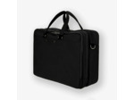 Ateliers Fourès Cartable Ithaque Cuir 2 Soufflets F9952 Noir