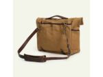 Bleu de Chauffe Sac Musette Cuir Et Toile Gaston Camel bm