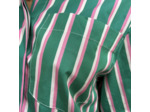 Blouse Marie île de Ré à rayures gazon et rose