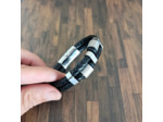 Bracelet cuir et acier inox homme 2 lanières