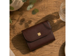 Gérard Darel Ligne M411 Petit Portefeuille En Cuir Lisse Marron