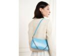 Lancaster Suave Even Sac Baguette Trotteur 433-14 Bleu Atoll