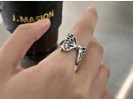 Bagues en argent ailes de papillon redimensionnable