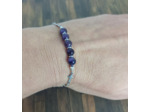 Bracelet-chaîne croix améthyste