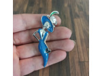 Broche femme bleu