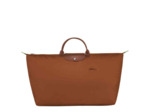 Longchamp Le Pliage Green Sac De Voyage M Cognac