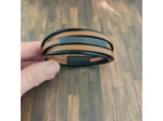 Bracelet cuir homme 5 lanières marron noir
