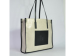 Berthille Sac Shopping Toile Beige / Noir