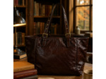 Gérard Darel Simple Bag Sac Cabas En Cuir Effet Froissé Marron