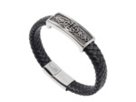 Bracelet tendance en cuir véritable pour hommes 19