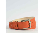Berthille Ceinture A Chape Cuir Ajustable Orange